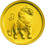 Золотые юбилейные монеты России Лев 25 рублей Серия: Знаки зодиака 