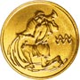 Золотые юбилейные монеты России Водолей 25 рублей Серия: Знаки зодиака 