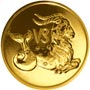 Золотые юбилейные монеты России Серия: Знаки зодиака Козерог 50 рублей 