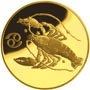 Золотые юбилейные монеты России 50 рублей Рак Серия: Знаки зодиака 