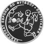 Серебряные юбилейные монеты России 3 рубля Чемпионат Европы по футболу.Португалия Серия: Спорт 