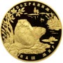 Золотые юбилейные монеты России 10 000 рублей Речной бобр Серия: Сохраним наш мир 