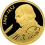  Золотые юбилейные монеты России 200-летие со дня рождения Н.В. Гоголя 50 рублей