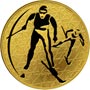 Золотые юбилейные монеты России 200 рублей Лыжные гонки 