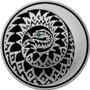 Серебряная юбилейная монета 3 рубля 2012 года Змея (Зелёный глаз) 
