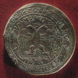 Раритетные медные полтины царя Алексея Михай­ловича, 1654 г.