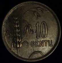 Купить 10 CENTAI (центов) 1925 года цена