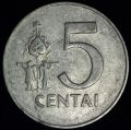 5 CENTAI (центов) 1991 года