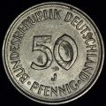 50 PFENNIG (Пфеннигов) 1975 года