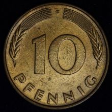 Купить 10 PFENNIG (Пфеннигов) 1977 года цена