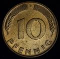 10 PFENNIG (Пфеннигов) 1977 года