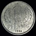 1 PFENNIG (Пфенниг) 1986 года