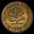 5 PFENNIG (Пфеннигов) 1989 года G