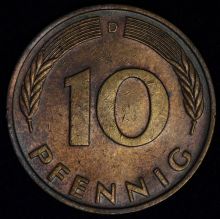 Купить 10 PFENNIG (Пфеннигов) 1978 года цена