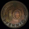 10 PFENNIG (Пфеннигов) 1977 года J