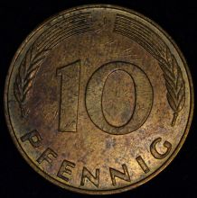 Купить 10 PFENNIG (Пфеннигов) 1991 года J цена