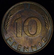 Купить 10 PFENNIG (Пфеннигов) 1991 года D цена