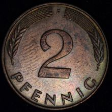 Купить 2 PFENNIG (Пфеннига) 1990 года цена