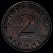 Купить 2 PFENNIG (Пфеннига) 1959 года цена