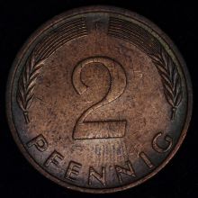 Купить 2 PFENNIG (Пфеннига) 1976 года цена