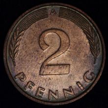 Купить 2 PFENNIG (Пфеннига) 1991 года A цена