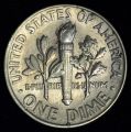 One Dime 1964 Дайм (10 центов) Рузвельта  (серебро)
