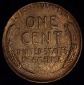 One cent 1945 Линкольн Цент. Колосья пшеницы 