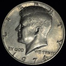 Купить Half Dollar 1974 Пол доллара - 50 центов Кеннеди цена стоимость