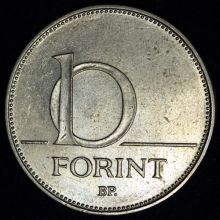 Купить 10 FORINT (форинтов) 1993 года цена