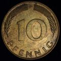 10 PFENNIG (Пфеннигов) 1985 года F