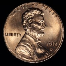 Купить One cent 2012 1 Линкольн Цент Реверс - щит (Денвер) цена стоимость