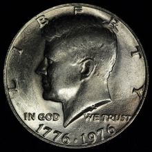 Купить 50 центов  Зал Независимости Half Dollar 1976 Independence Hall Пол доллара  ( 200 лет США ) цена