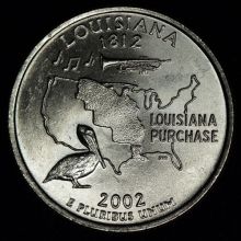 Купить квотеры США Штаты Луизиана Louisiana цена