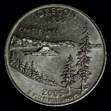 Купить 25 центов квотеры США Штаты Орегон Oregon цена