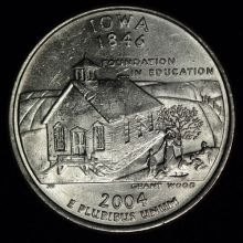 Купить 25 центов квотеры США Штаты Айова Iowa цена
