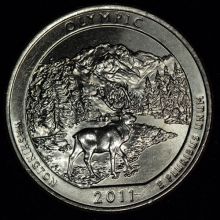 Купить 25 цетов "Квотеры США Парки" Национальный парк Олимпик  Olympic National Park