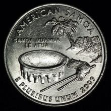 Купить 25 центов "Квотеры США Штаты" Американский Самоа American Samoa цена