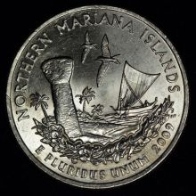 Купить 25 центов "Квотеры США Штаты" Northern Mariana Islands Северные Марианские острова цена стоимость